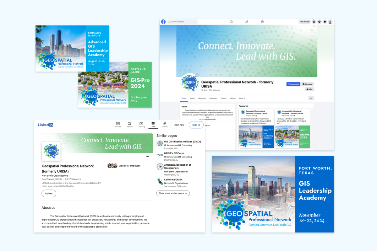 Examples of GPN branded social media pages and event flyers