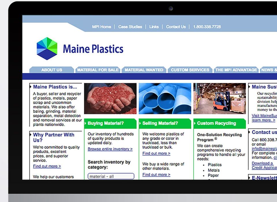 Maine Plastics Website